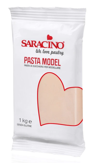 Zucker masse zum Modellieren von beige Rose Beige Modell paste 1kg - Saracino
