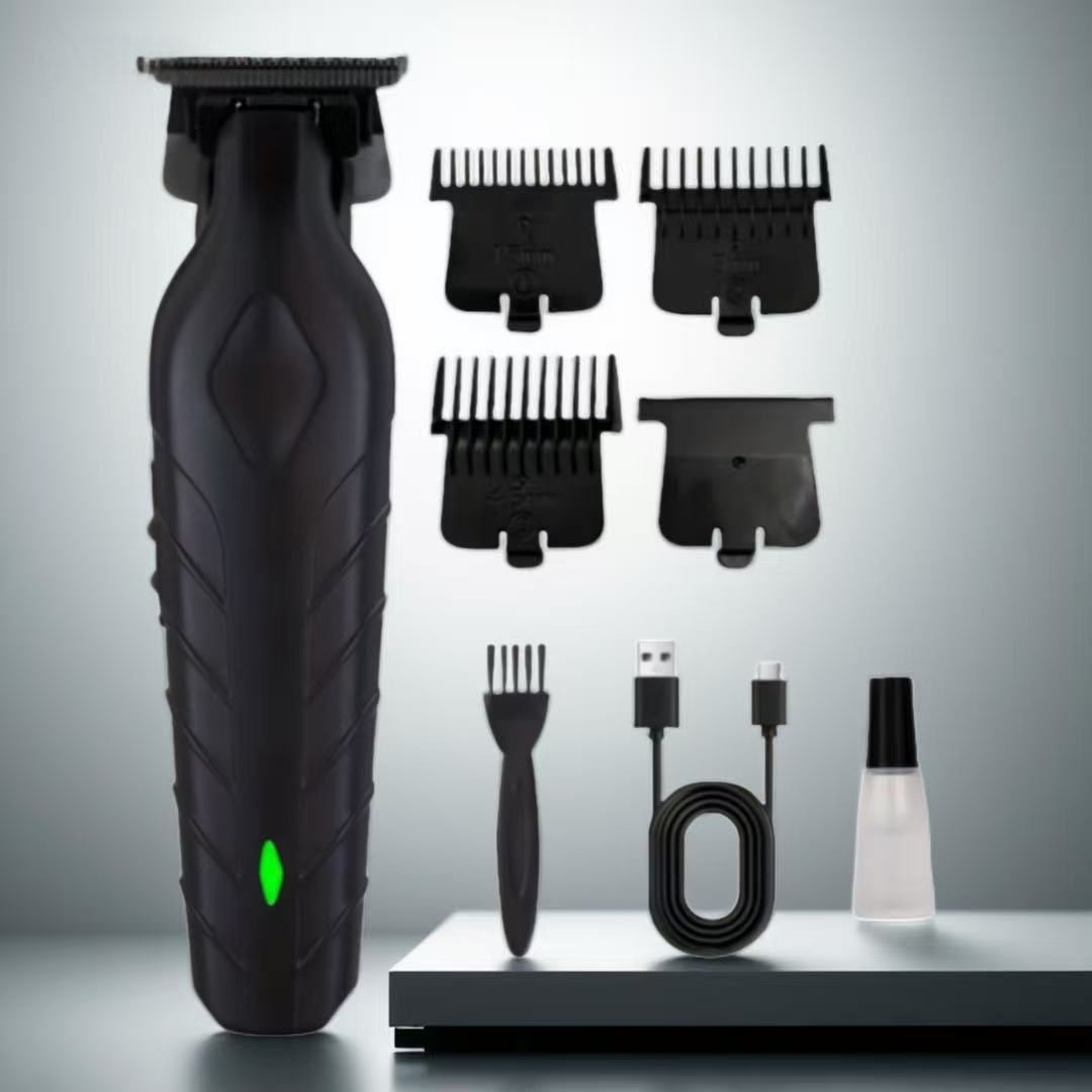 Ensemble de tondeuse à cheveux pour hommes, corps ABS avec batterie au Lithium Rechargeable par USB, Kit de toilettage pour barbier sans fil