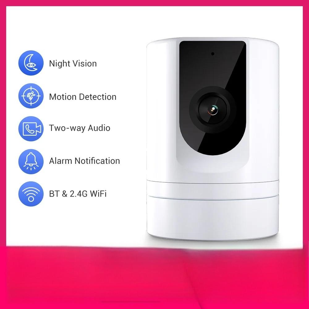 이지 라이프 앱 보안 베이비 카메라 실내 홈 보안 2.4GHz 1080P 애완견 카메라 폰 앱 모션 감지 양방향 통화