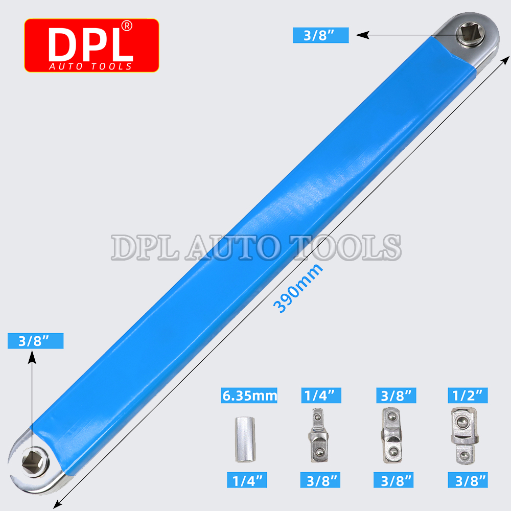 เครื่องมือขยายประแจชดเชยพื้นที่แคบ1/2 ", 1/4" และ3/8 "อะแดปเตอร์ไดรฟ์สากล