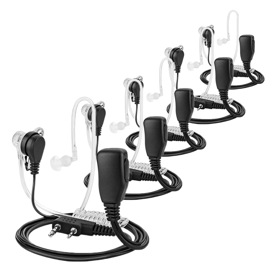 Гарнитура для приемопередатчика Walkie Talkie Air Tube PTT наушники 2 Pin радио наушники для Kenwood Baofeng UV 5R