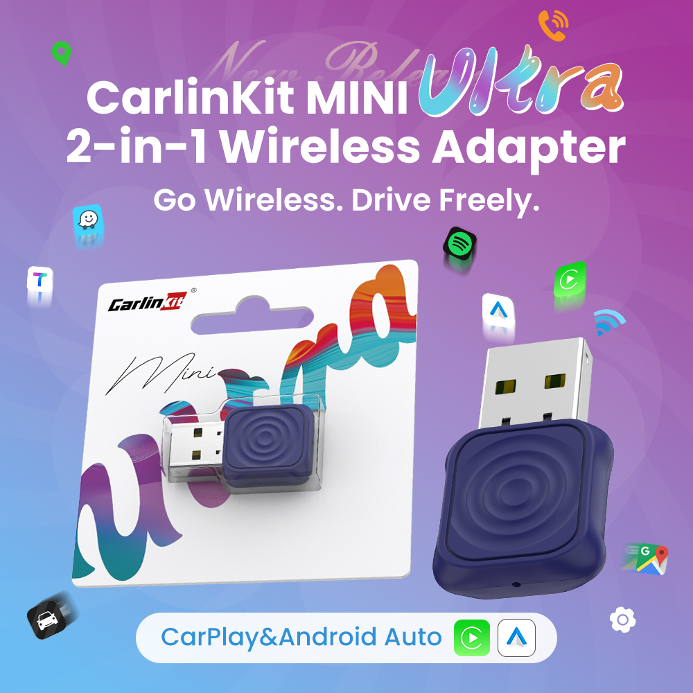 2025 Bezprzewodowy adapter CarPlay MINI 5 Pro/Mini Ultra CarlinKit Smart CarPlay Box do samochodu Plug and Play WiFi Bluetooth Automatyczne połączenie