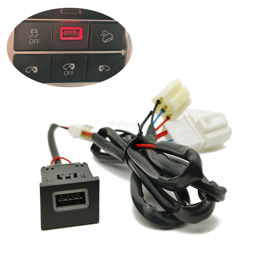 Dla Volkswagen Multivan T6 akcesoria zmodyfikowana szybka ładowarka samochodowa QC3.0 USB ładowarka do telefonu komórkowego gniazdo adapter interfejsu