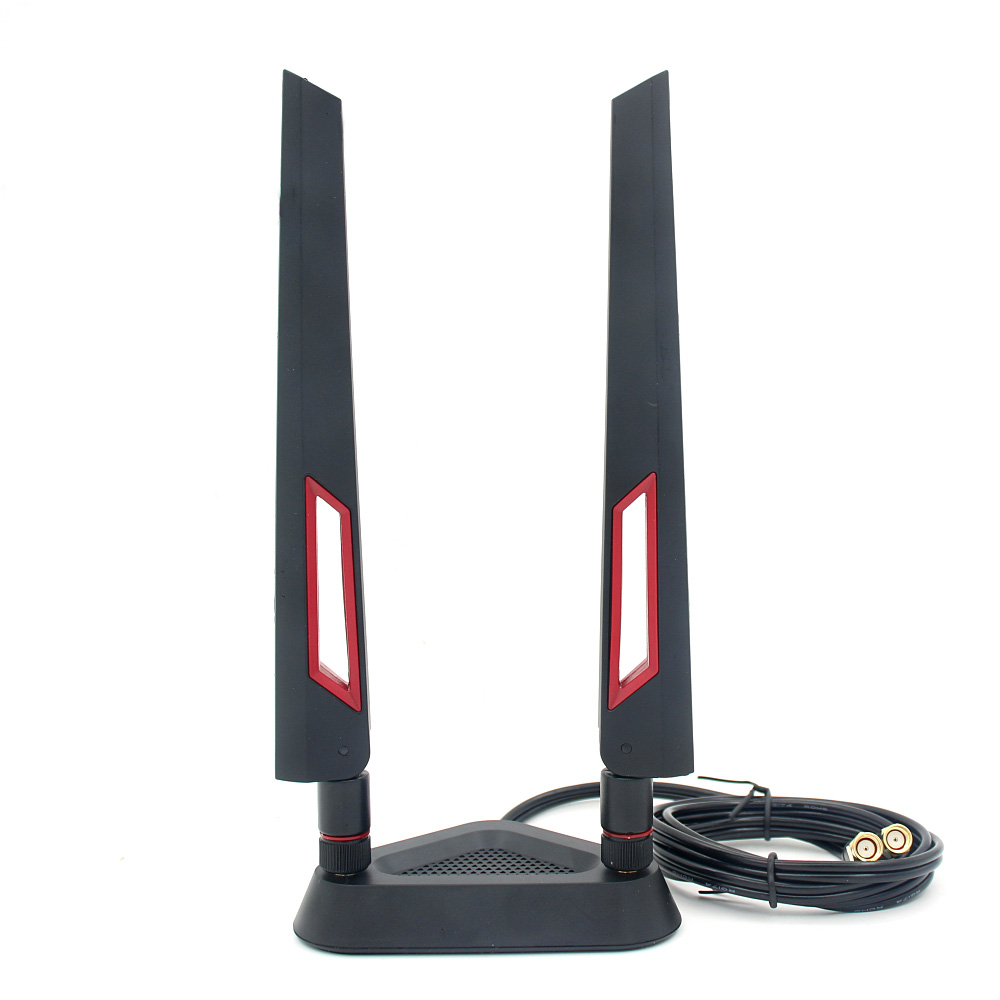 High Gain 2.4G 5.8G 5G Dual ความถี่ขยายสายเสาอากาศภายนอกสําหรับ ASUS Wifi Router ไร้สายฐานดูดแม่เหล็ก