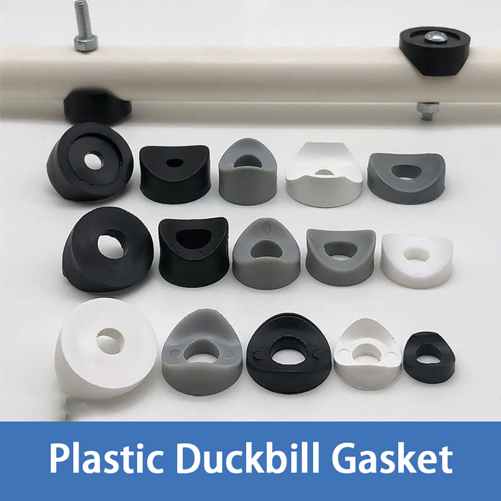 10-200 szt. Plastikowe Podkładki Nóżki Krzesła Biurowego Podkładki Kaczy Dziob M5 M6 M8 M9 M14 M15 Czarne/Białe Plastikowe Złącza Akcesoria Meblowe