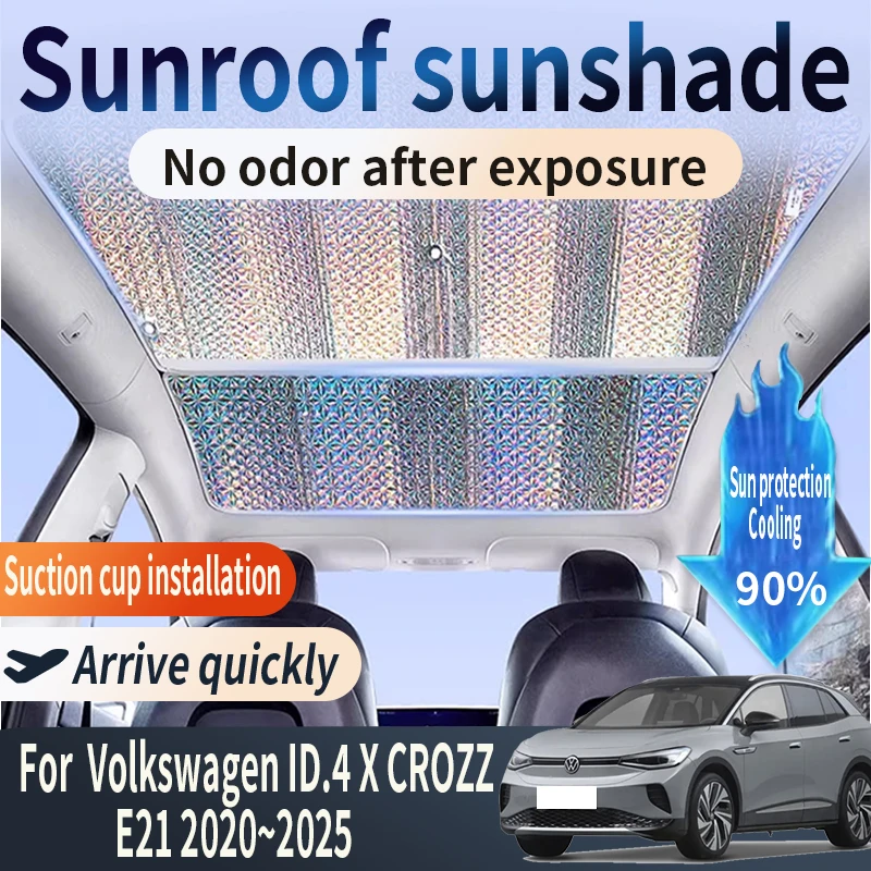 Auto Teil Für VW Volkswagen ID.4 X CROZZ E21 2020 ~ 2025 Auto Schiebedach Sonnenschirm Geeignet Wärmedämmung Sonnenschutz zubehör