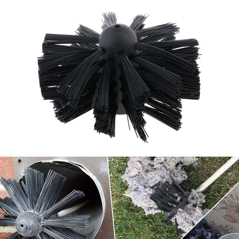 200 mm Schornsteinbürste, rotierende Entlüftungsreinigungsbürste, Nylon-Schornstein-Fusselentferner zum Reinigen von Trockner, Kanalschornsteinen