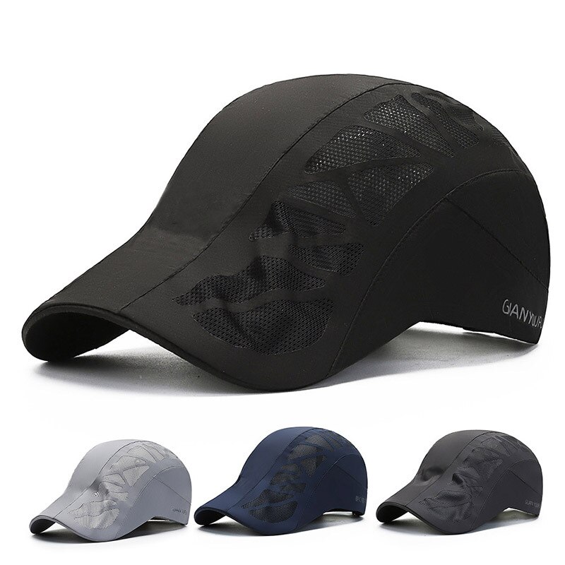 Chapeau d'été hommes casquette de Baseball décontractée séchage rapide respirant casquette avant femmes été en plein air Protection solaire ShadeBaseball casquette