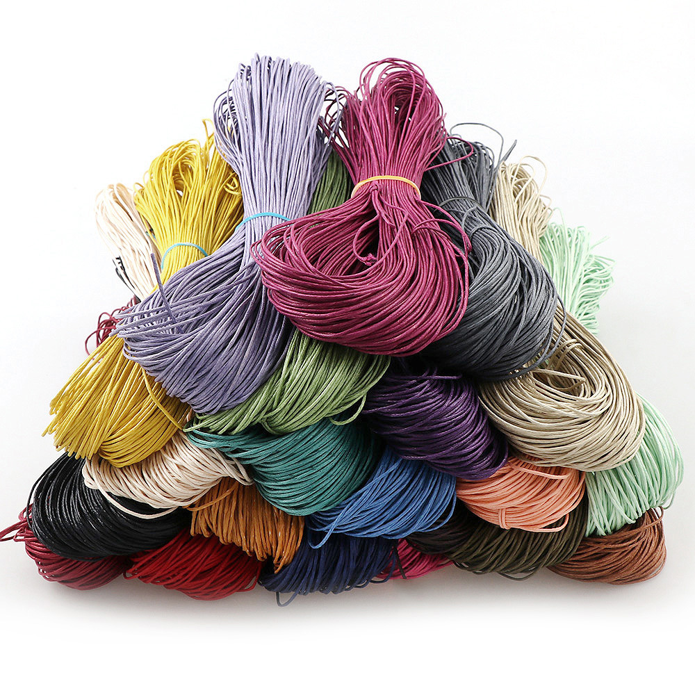 21 colori 1mm 70M filo cerato cavo di poliestere corde rivestite di cera per braccialetti intrecciati filo di linea di cucito artigianale in pelle fai da te