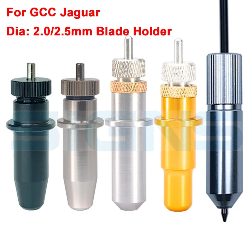 GCC Jaguar EXPERT 2 LX 132S Cutting Plotter Carbide Tungsten Big Head Blade Vinyl Cutter Knife Holder 2.0 / 2.5mm Dia 30/45/60