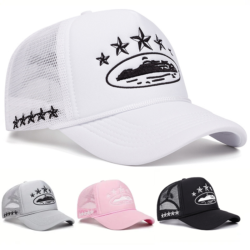 Mode nouveau unisexe impression chapeaux de Baseball Hip Hop respirant personnel parasol maille polyvalent rue Snapback chapeaux camionneur casquettes