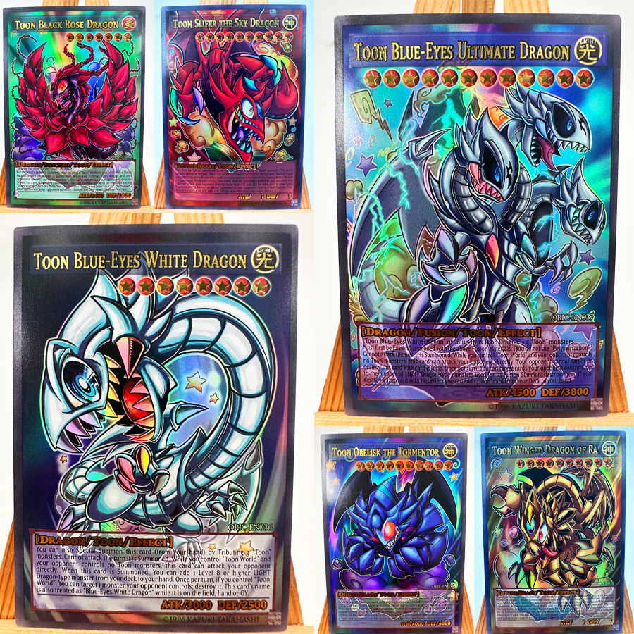 18 ชิ้น/เซ็ต Blue Eyes Ultimate Dragon Yu Gi Oh ภาษาอังกฤษของเล่นงานอดิเรกงานอดิเรกของสะสมคอลเลกชันเกมอะนิเมะการ์ด