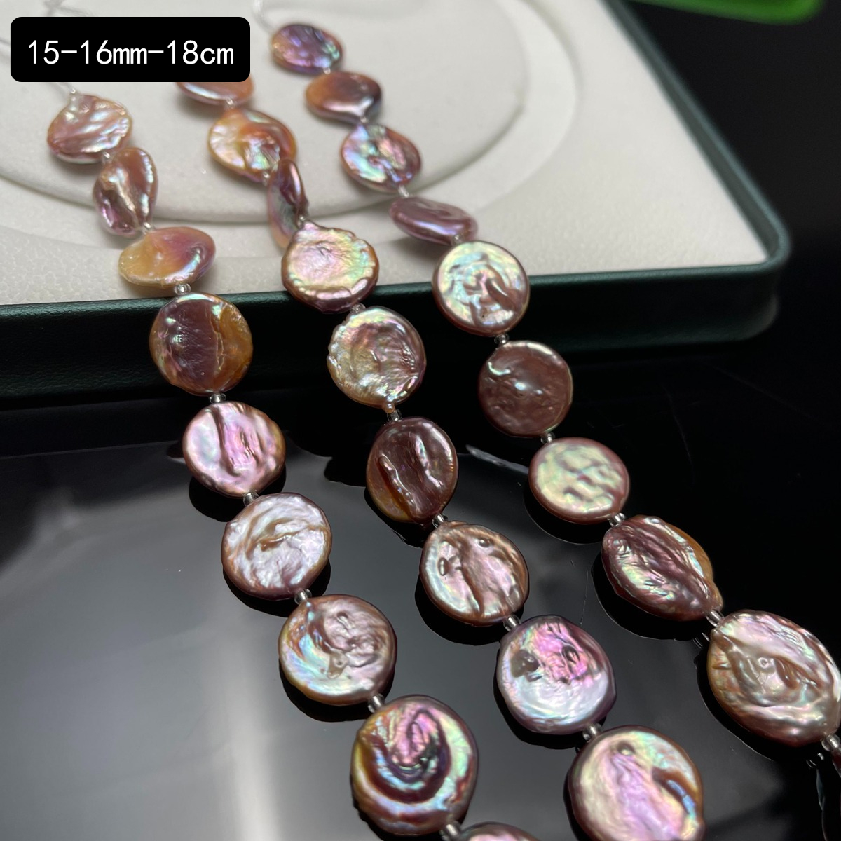 Perły naturalne barokowe AAAA 15-16mm, 18cm, wysokiej jakości, luźne, do wyrobu biżuterii DIY, naszyjników, bransoletek, akcesoria ślubne.