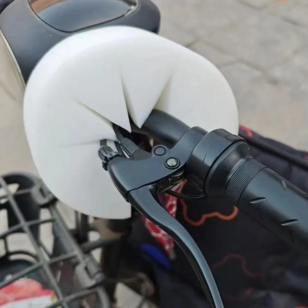 360 °   Kierownica motocykla rowerowego Wiatroszczelna bawełniana falista osłona kierownicy roweru Osłona przeciwwiatrowa Spong Protector Zimowa jazda na świeżym powietrzu