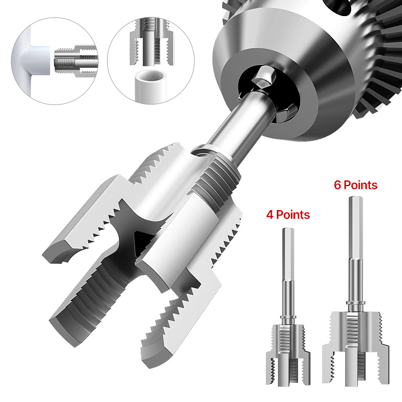 HUHAO 1/2inch 3/4inch PPR/PVC Water Pipe Threader Tapping ToolInternal Thread External Thread Integrated Water Pipe Wire Opener