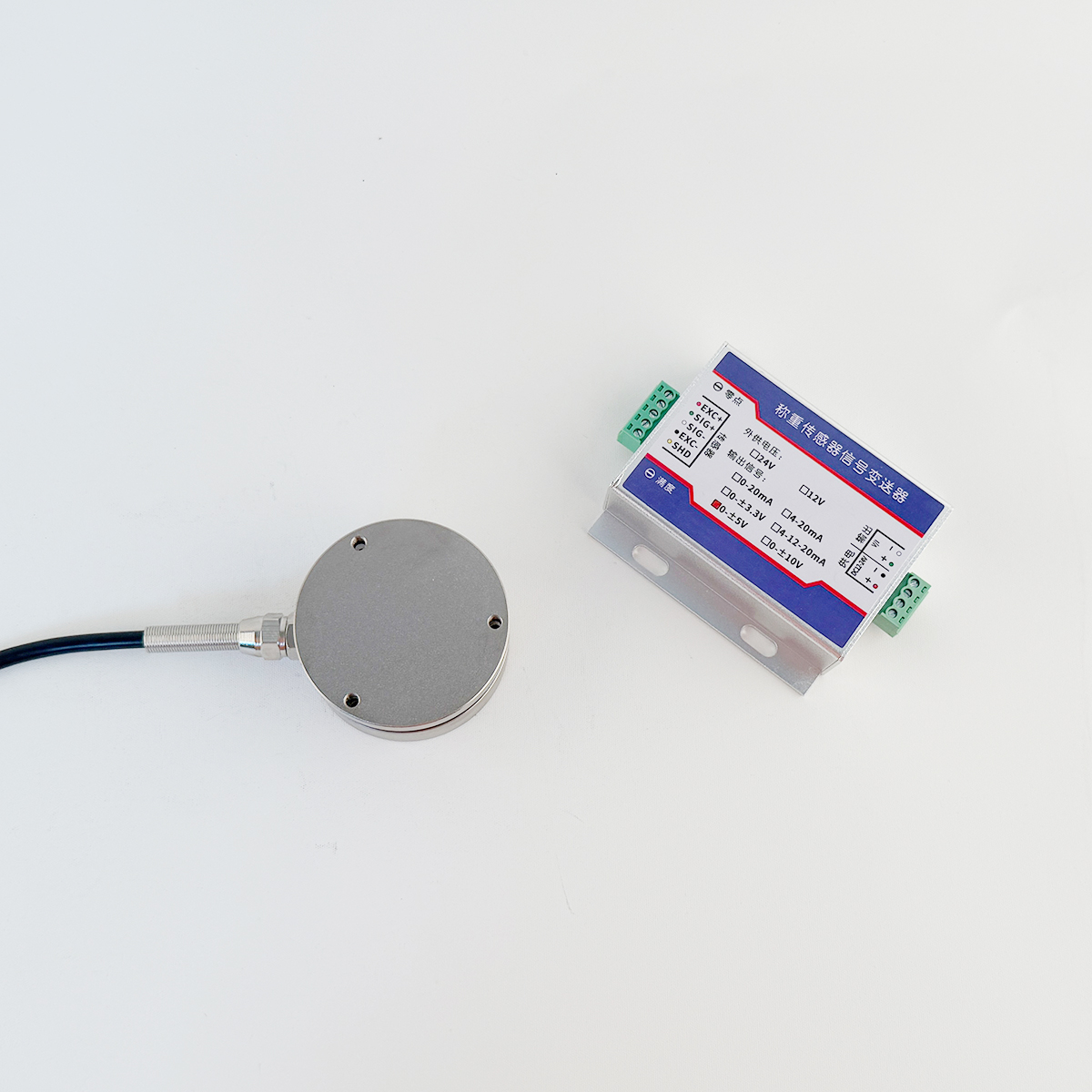 Kit Cella di Carico a Raggi ad Alta Precisione e Modulo Trasmettitore 10kg-5t Sensore di Pressione Uscita Tensione Corrente CC 12-24V PLC