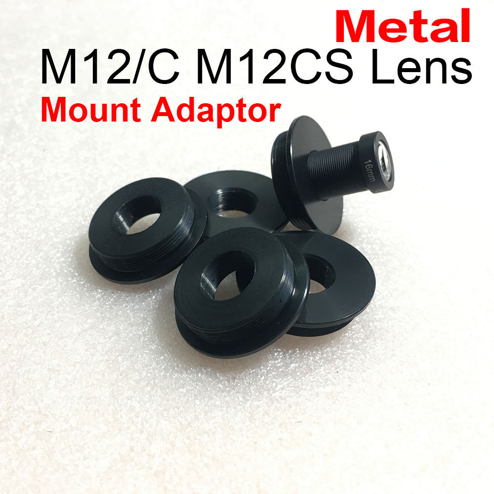 Металлический адаптер для крепления объектива M12/C M12/CS из цинкового сплава, переходное кольцо для крепления M12 на C CS для камеры видеонаблюдения