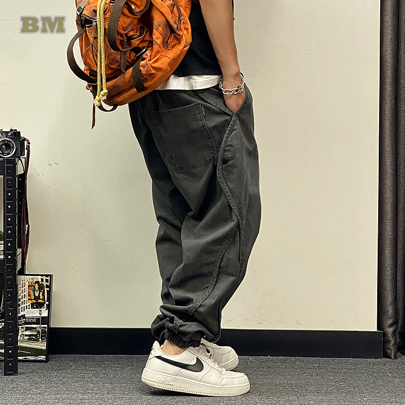 Plus Größe Japanischen Streetwear Oversize Cargo Hosen Männer Kleidung Harajuku Casual Jogger Koreanische Hip Hop Baggy Hosen Männlich
