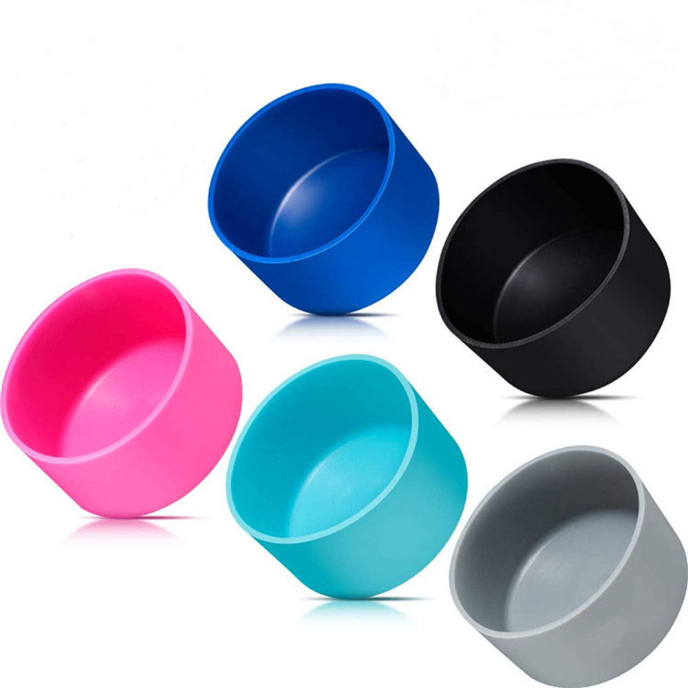 1pcs Slip-proof Bottle Silicone Boots Sleeves For 12-18-21-24OZ Hydro Flask Water Bottle Cup Lid For Outdoor Camping Hiking