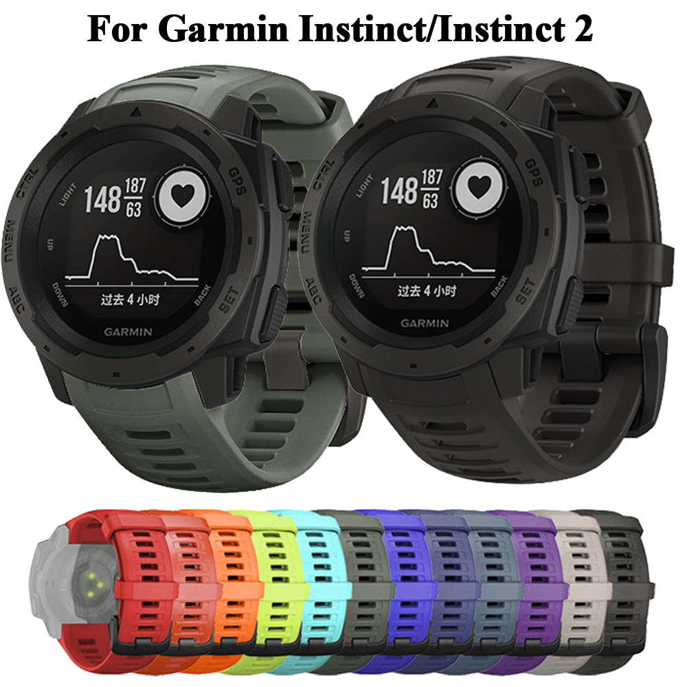 Smartwatch-Armband für Garmin Instinct 2, 22 mm Silikon-Ersatzarmband für Instinct 1/Esports/Solar Band Armband