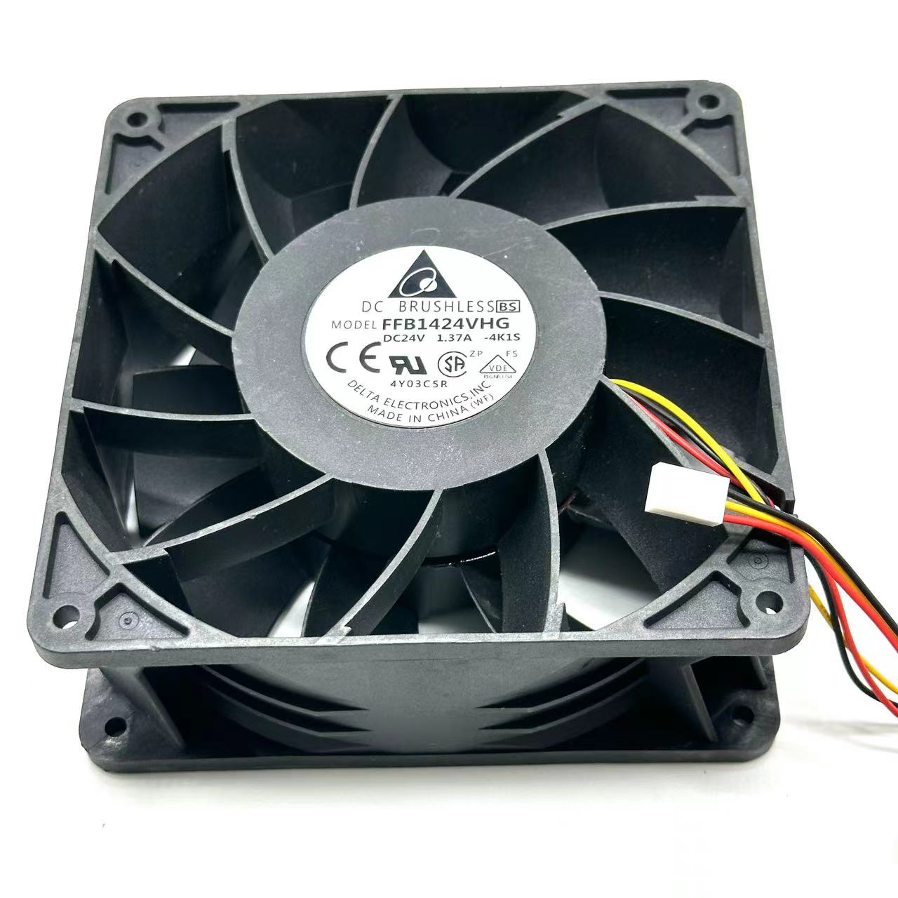 Delta-Elektronik ffb1424vhg 4 k1s DC 24V 1,37 A 140x140x50mm 3-Draht-Server-Lüfter
