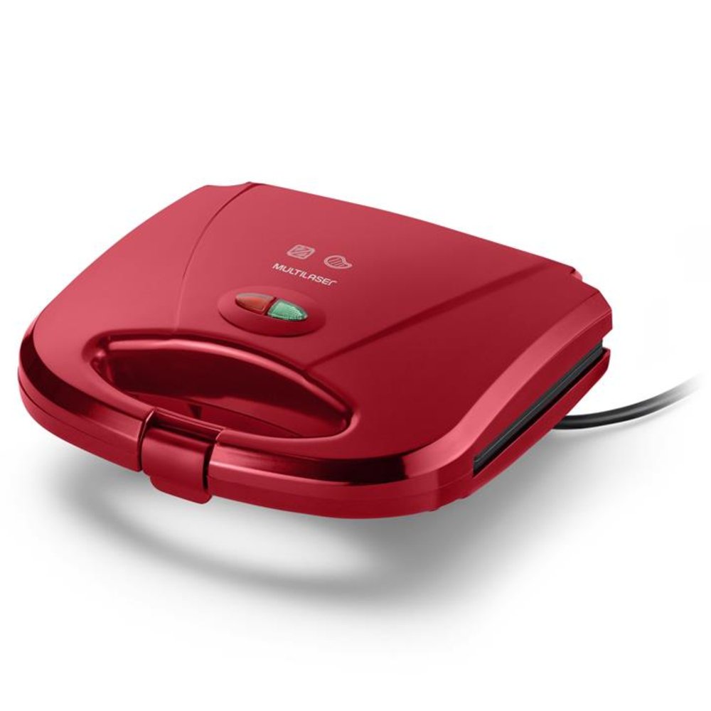 Sanduicheira e Minigrill 220V 750W Vermelha Multilaser - CE149