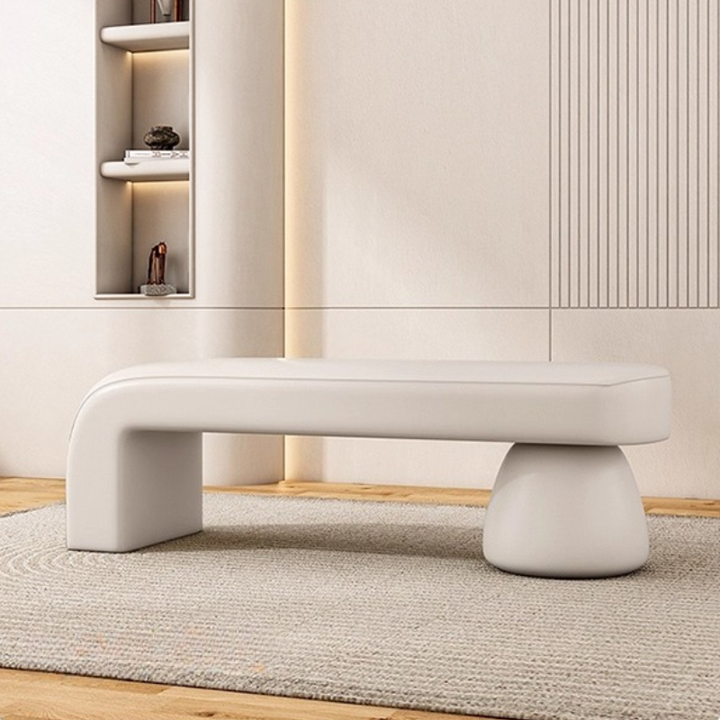 Minimalismus Garderobe Schuhhocker für Frauen Moderne Schuh Ottomane Licht Luxus Wohnzimmer Bank Elegante Schlafzimmer Bettende Sitz