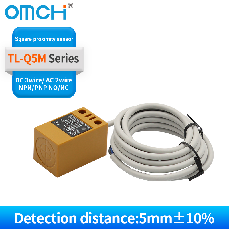OMCH 防水誘導金属近接スイッチ角型センサー TL-Q5M NPN PNP NO NC DC 6-36V AC90-250V