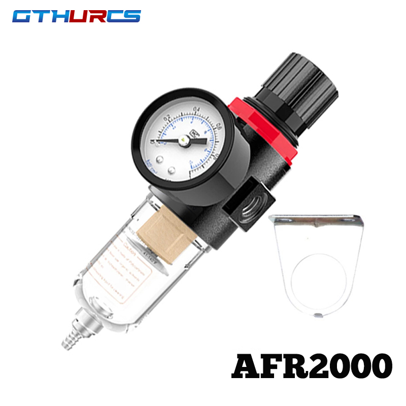 AFR-2000 AFC-2000 1/4 Pneumatische filterfilterregelaar Luchtbehandelingsunit Drukschakelaars Gauge voor compressor met fitting