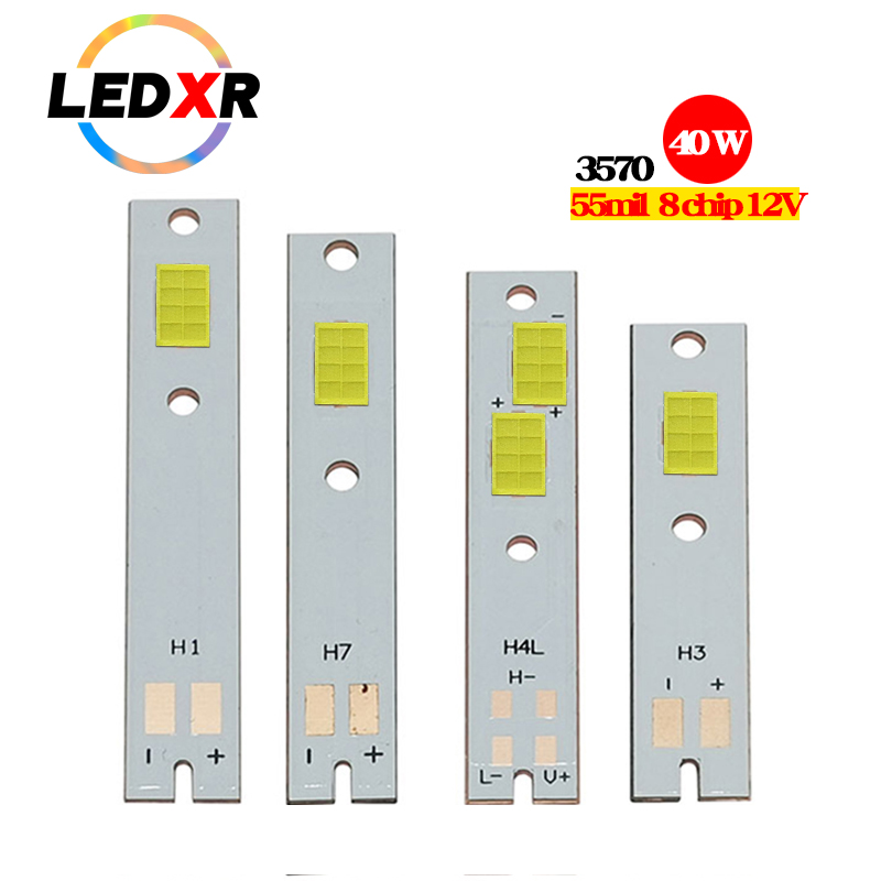 CSP LED faro de coche C6 3570 lámpara 55mil 8 chip 40W 12V3A lámpara brillante para motocicleta linterna fuerte integrada lejana y cercana