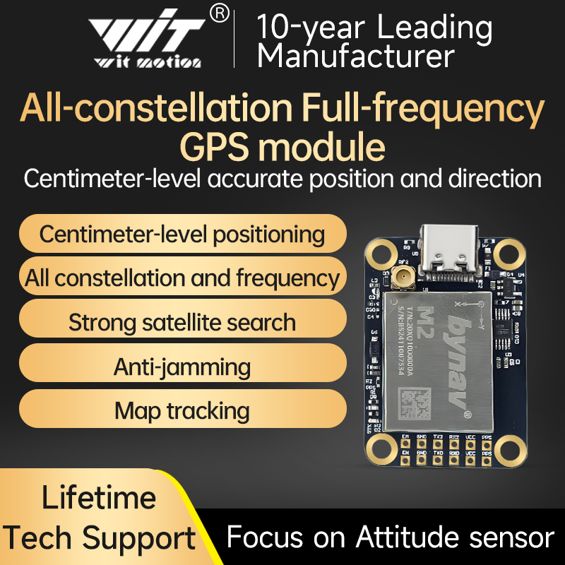 WITMOTION RTK-M20 Volledige sterrenbeeld Volledige frequentie Extra compact Anti-jamming, eerste fixtijd: ≤30s GNSS GPS
