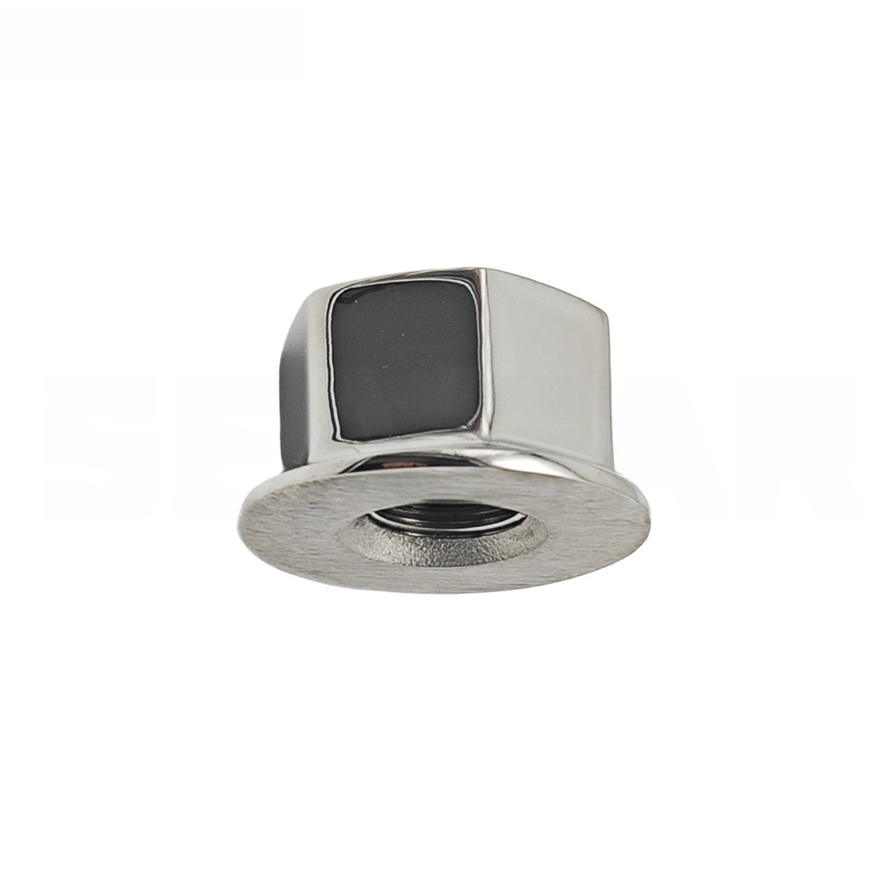 Stainless Steel Steering Wheel Center Nut for Marine Vessels 5/8 18 and 1/2 20 Thread Sizes Compatible with Hydraulic Systems