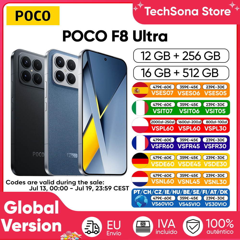 Smartphone POCO F8 Ultra 5G Version Globale Snapdragon ®   8 Elite Gen 5 Écran AMOLED 6,9 pouces pour la protection des yeux HyperCharge 100W 6500mAh NFC