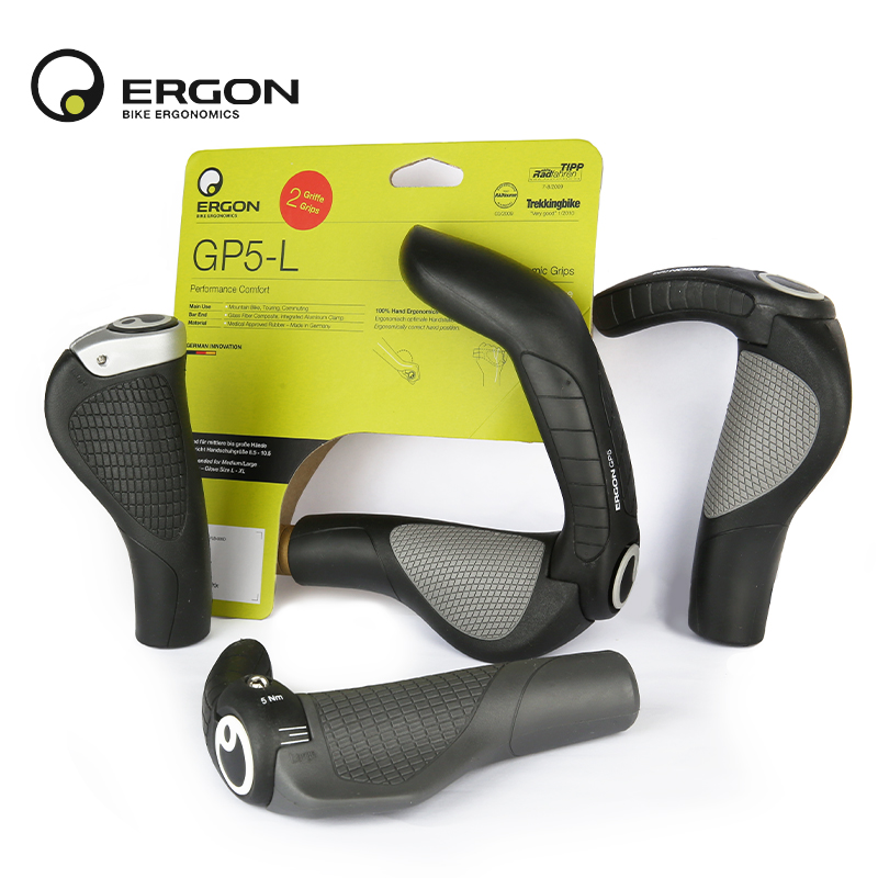 ERGON oryginalne chwyty na kierownicę do roweru górskiego rozmiar L 100% ergonomia ręczna wyścigi rowerowe/wytrzymałość zamykany uchwyt