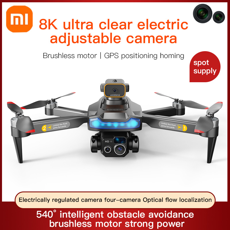XIAOMI-Drone P15 PRO, 8K, GPS, HD, photographie aérienne, caméra pour touristes, omnidirectionnel, évitement d'obstacles, flux optique, positionnement