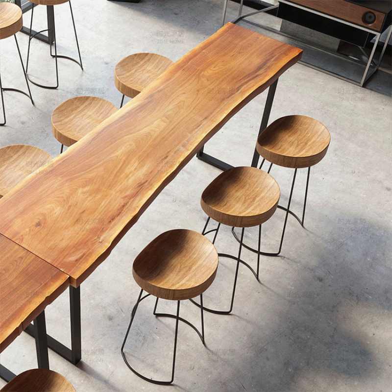 Mesa de Bar de diseño moderno, mueble de sala de estar alto, Bistro, minimalista, para bebidas, café, alto, largo, Tavoli Da Pranzo