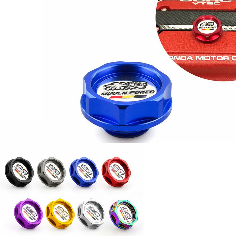 For Honda Acura RED Engine Oil Filter Cap Valve Cover Seal Mugen Aluminum Billet