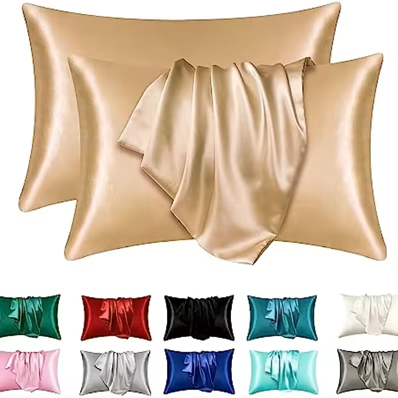 1pc Boost Beauty Sleep Fronhas de cetim sedoso: resfriamento, cabelo e adequado para a pele, fácil cuidado