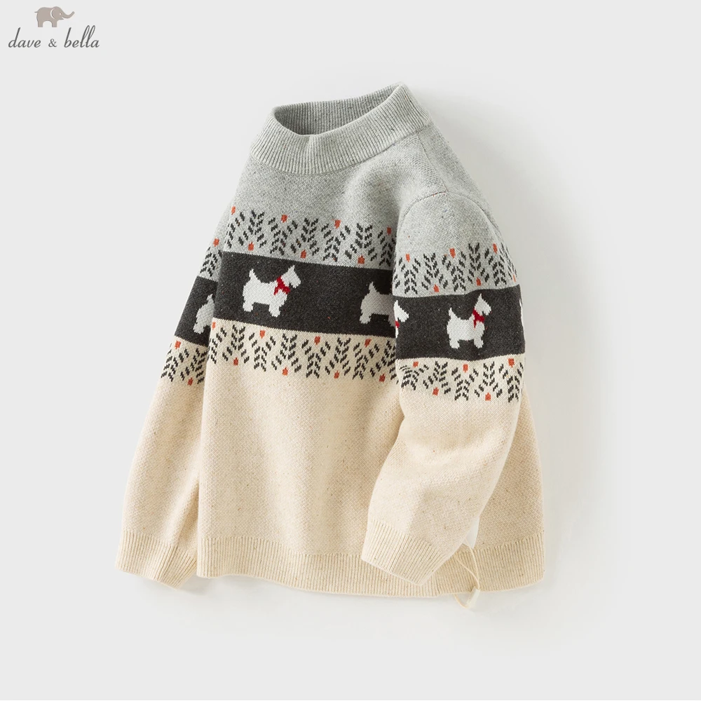 Dave Bella otoño primavera suéter para invierno niños suéter tejido niños prendas de vestir exteriores abrigo ropa para niños DB4254382