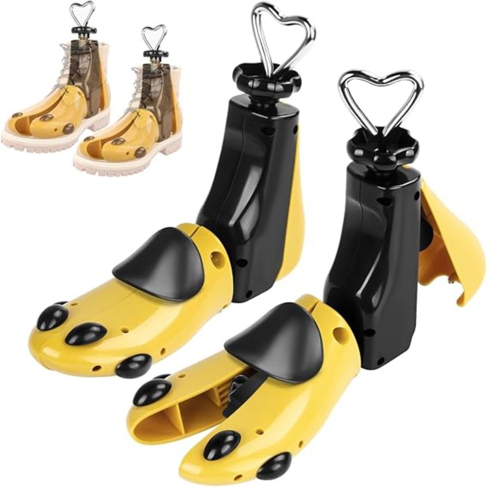 Nuevo estirador de zapatos de ancho y longitud ajustables con eje de acero, estirador de botas duradero, hormas para zapatos de caña alta para pies anchos