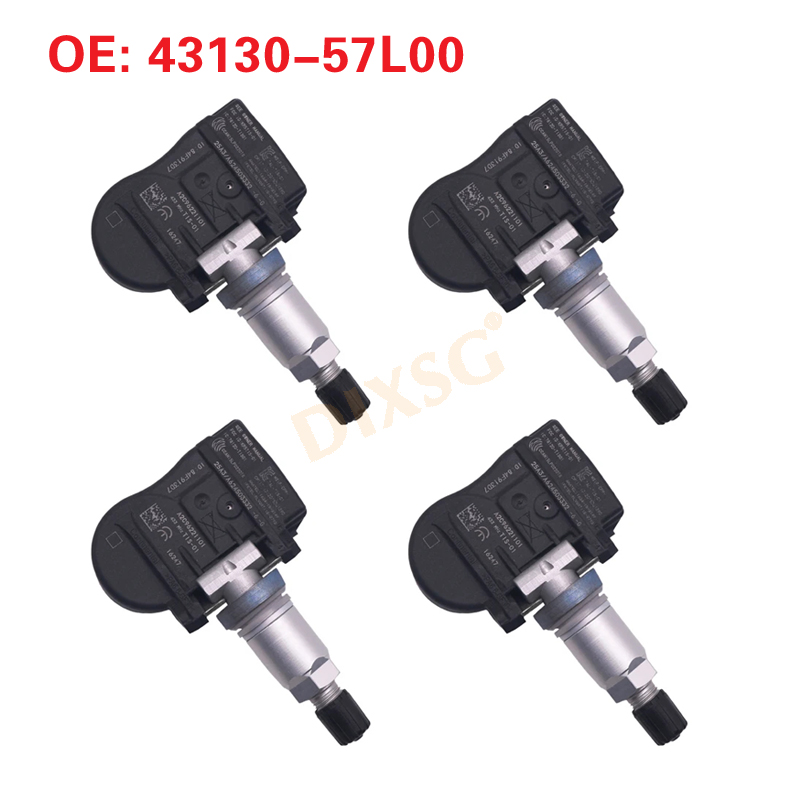 Новый датчик давления в шинах 43130-57L00 4313057L00, 4 шт. для CHRYSLER 200 300 SEBRING DODGE AVENGER JEEP COMPASS Suzuki Kizashi