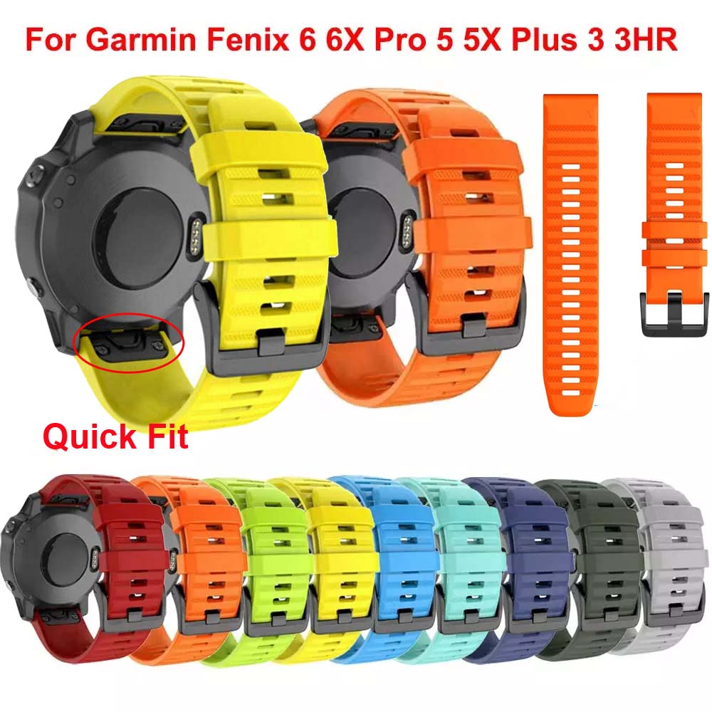 26 22mm Bracelet de montre en Silicone Bracelet de montre pour Garmin Fenix 7X 7 6X 6Pro 5X 5Plus Epix Gen 2 Smartwatch Bracelet QuickFit