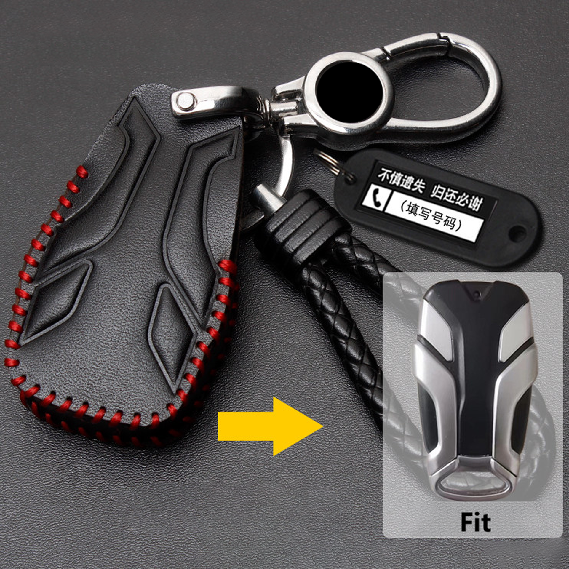 Étui de clé de moto en cuir pour VOGE SR4MAX SR4 MAX 350 DS900X Play 2024, modification de l'étui de clé, porte-clé, accessoires
