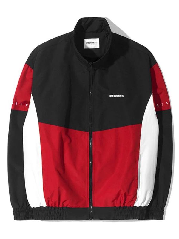 Waterproof Windproof Color Blo Jaet Youth Faion Polyester Fabric Long Sve V-Ne Zipper Closure No Hat Included