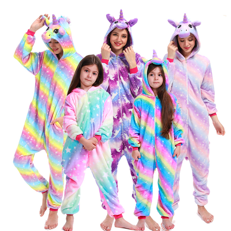 Kigurumi Einhorn Onesies Cartoon Pyjamas Für Erwachsene Frauen Männer Tier Pyjamas Homewear Halloween Weihnachten Cosplay Party Kostüm