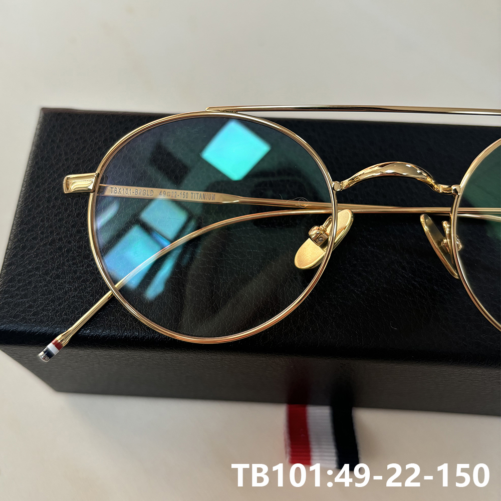 Оправа для очков New York Men Double Beam TB101, из чистого титана, круглая, ультралегкая, для женщин, высококачественные декоративные очки