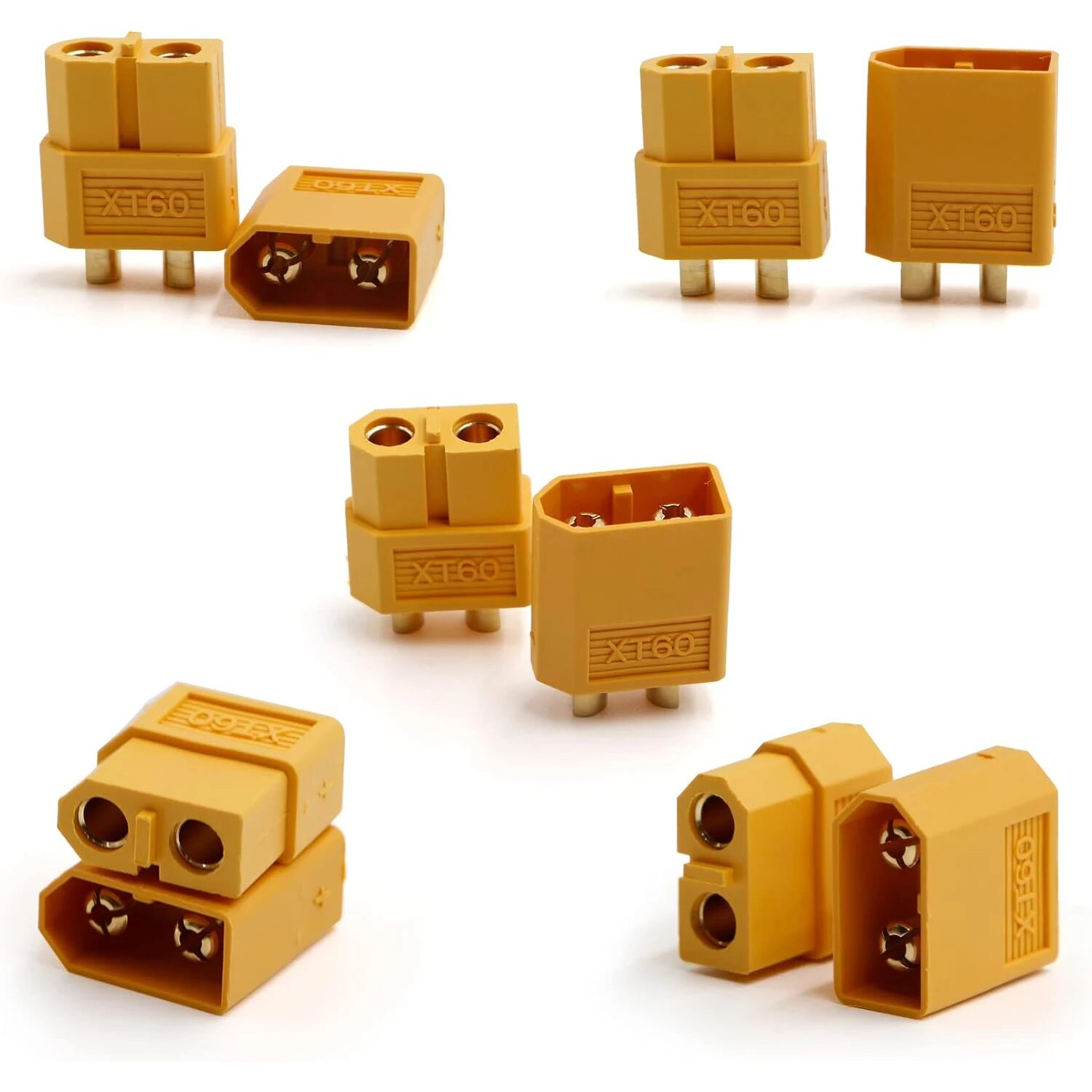 5 쌍 XT60 커넥터 XT60 남성 여성 총알 커넥터 RC Lipo 배터리 모터 XT60 드론 커넥터 용 전원 플러그