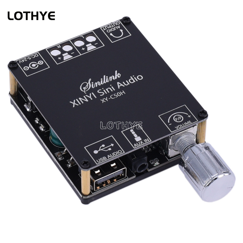 Audio TPA3116 cyfrowy Bluetooth 5.0 bezprzewodowy wzmacniacz mocy płyta stereo 50Wx2 wzmacniacz Bluetooth Amplificador 3.5MM aplikacja USB C50H