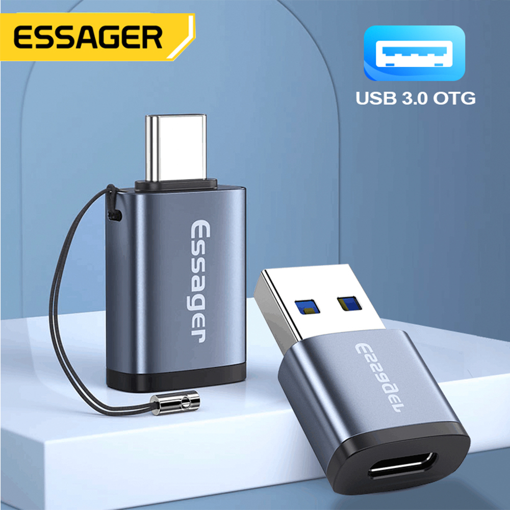 Essager USB 3.0 Type-C OTG Adapter Type C USB C Male Naar USB Female Converter Voor Macbook Xiaomi Samsung S20 USBC OTG Connector