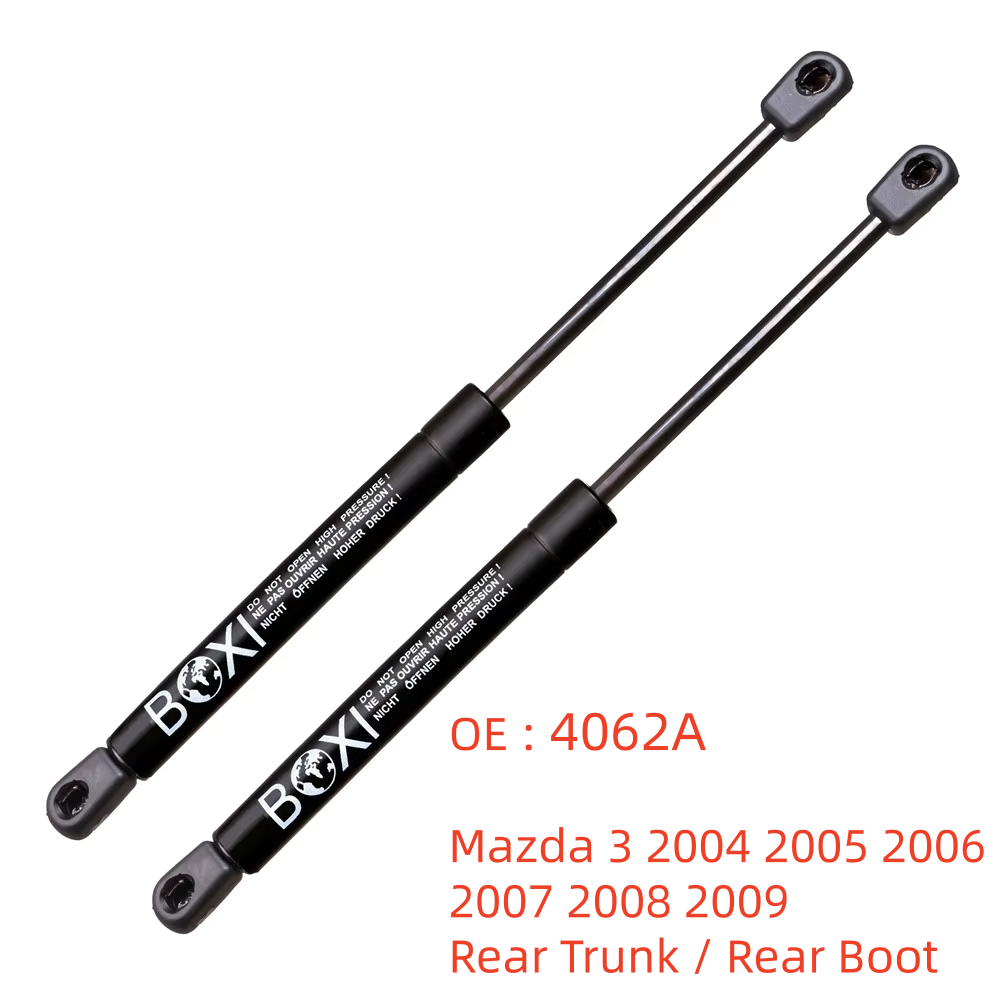 2 Amortecedores Traseiros de Porta-Malas (2 Peças) 4062A para Mazda 3 2004-2009 com Molas a Gás e Spoiler